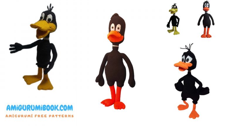 Daffy Duck Amigurumi Free Pattern