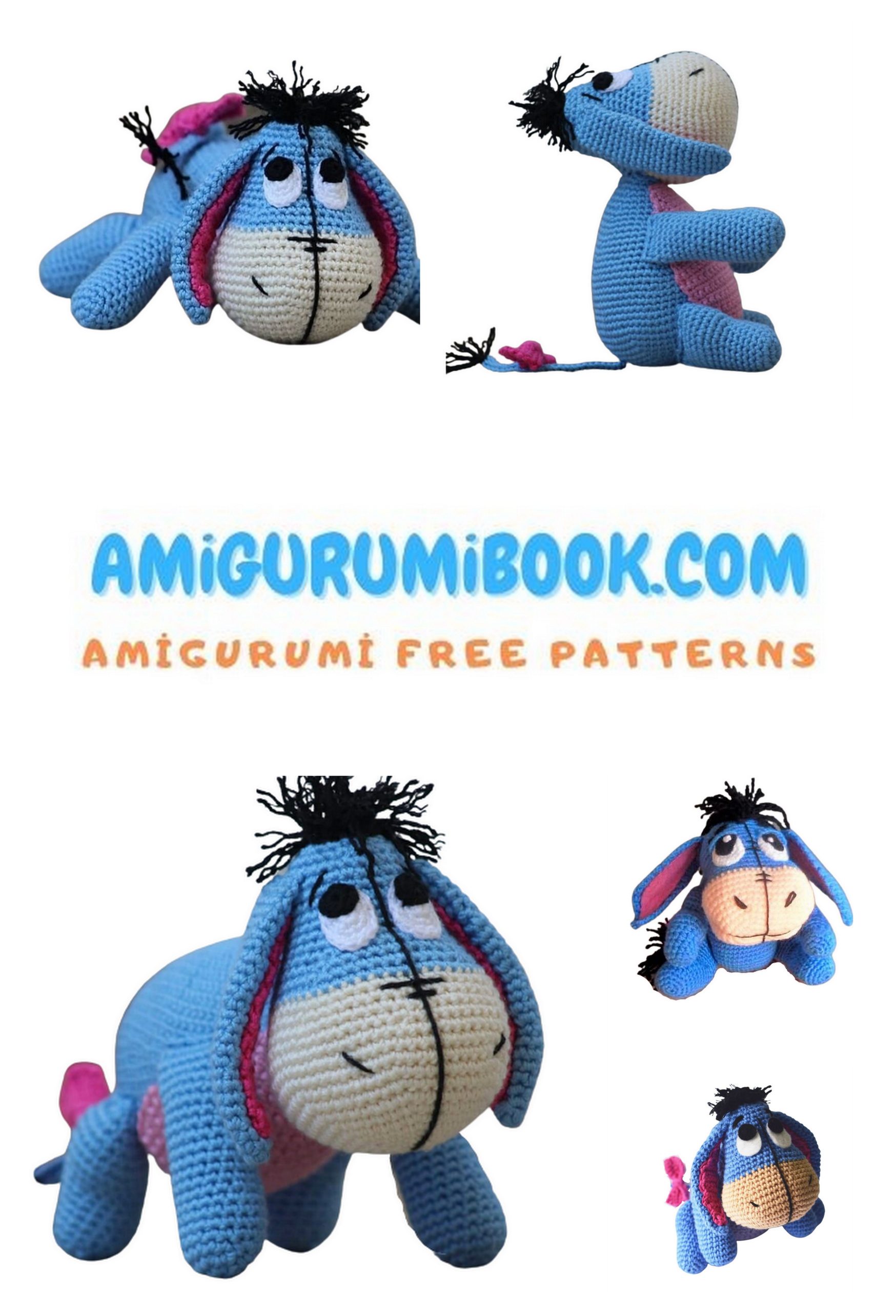 Amigurumi Eeyore - Disney (free crochet pattern)