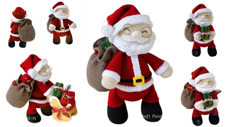 Happy Christmas Santa Claus Amigurumi Free Pattern