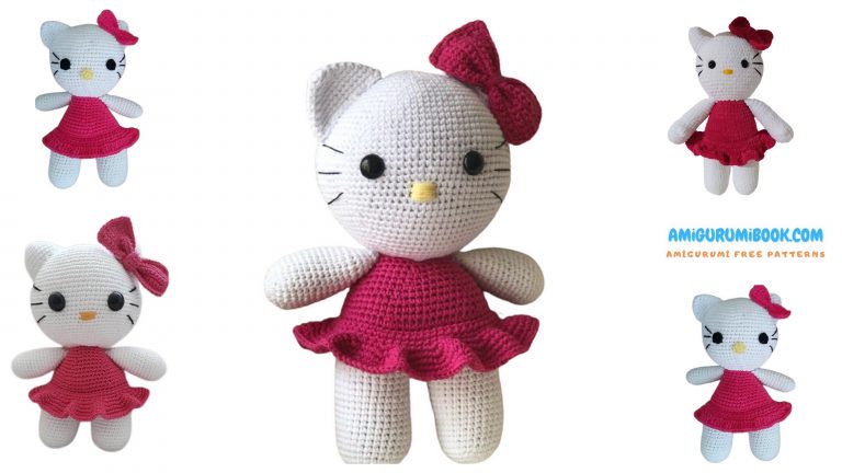 Hello Kitty Amigurumi Free Pattern
