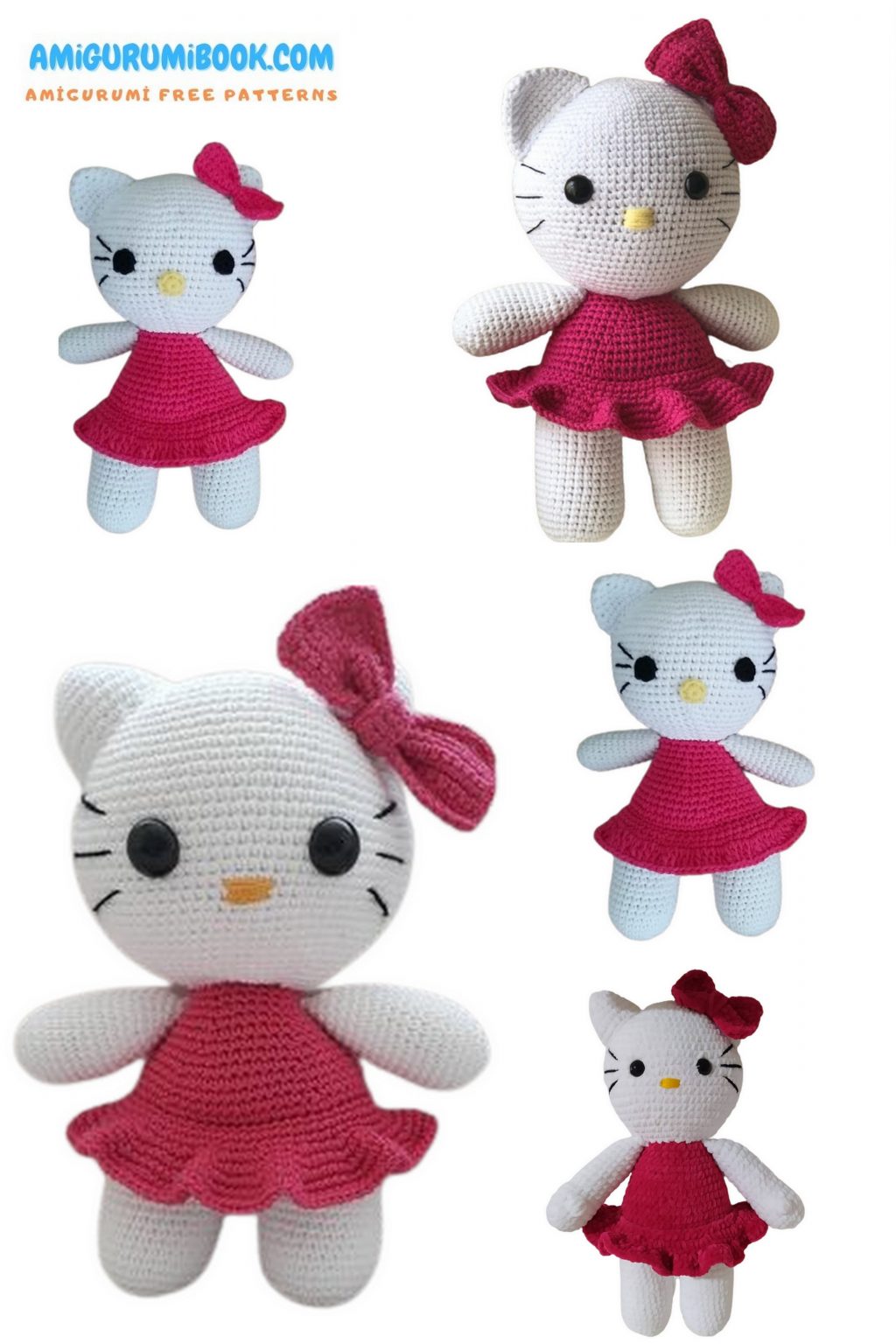 Hello Kitty Amigurumi Free Pattern – Amigurumibook.com