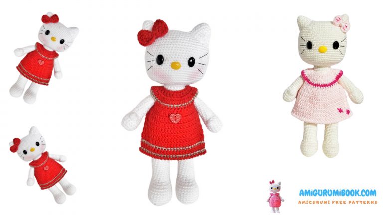 Cute Hello Kitty Amigurumi Free Pattern