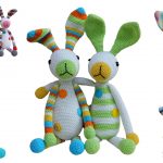 Cute Rainbow Bunny Amigurumi Free Pattern