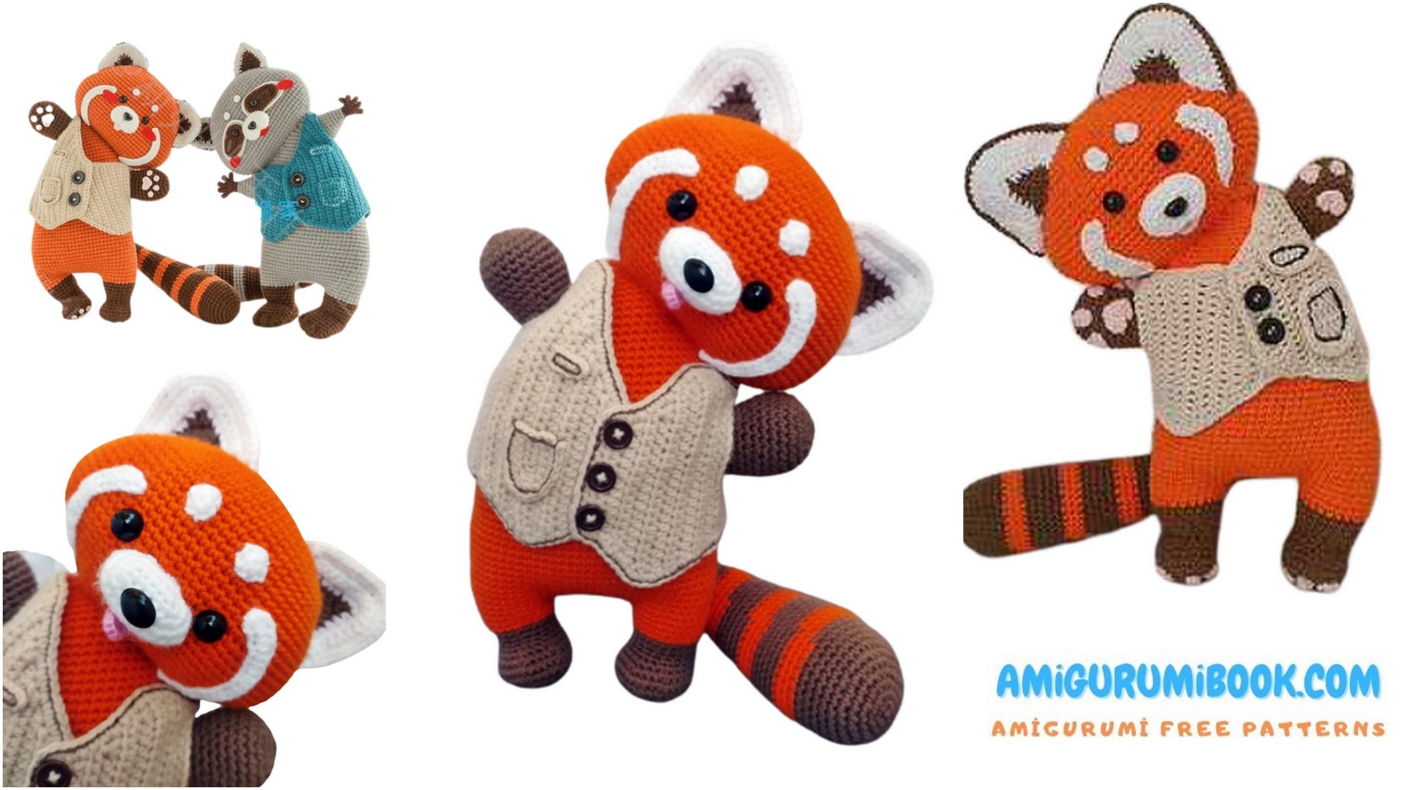 Handsome Cute Fox Amigurumi Free Pattern - Free Amigurumi Crochet Patterns