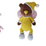 Velvet Sleepy Teddy Bear Amigurumi Free Pattern