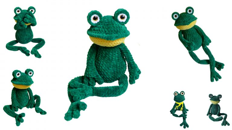 Velvet Frog Amigurumi Free Pattern