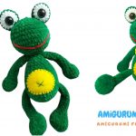 Velvet Bow Tie Frog Amigurumi Free Pattern