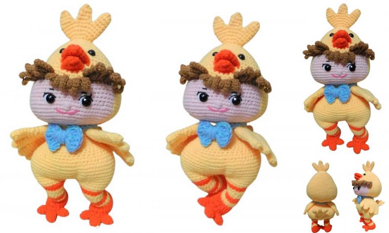 Baby Chick Doll Amigurumi Free Pattern