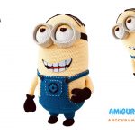 Glasses Minion Amigurumi Free Pattern