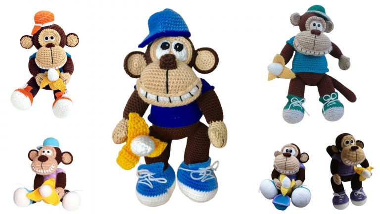 Hat Monkey Amigurumi Free Pattern