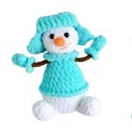 Little Cute Velvet Snowman Amigurumi Free Pattern