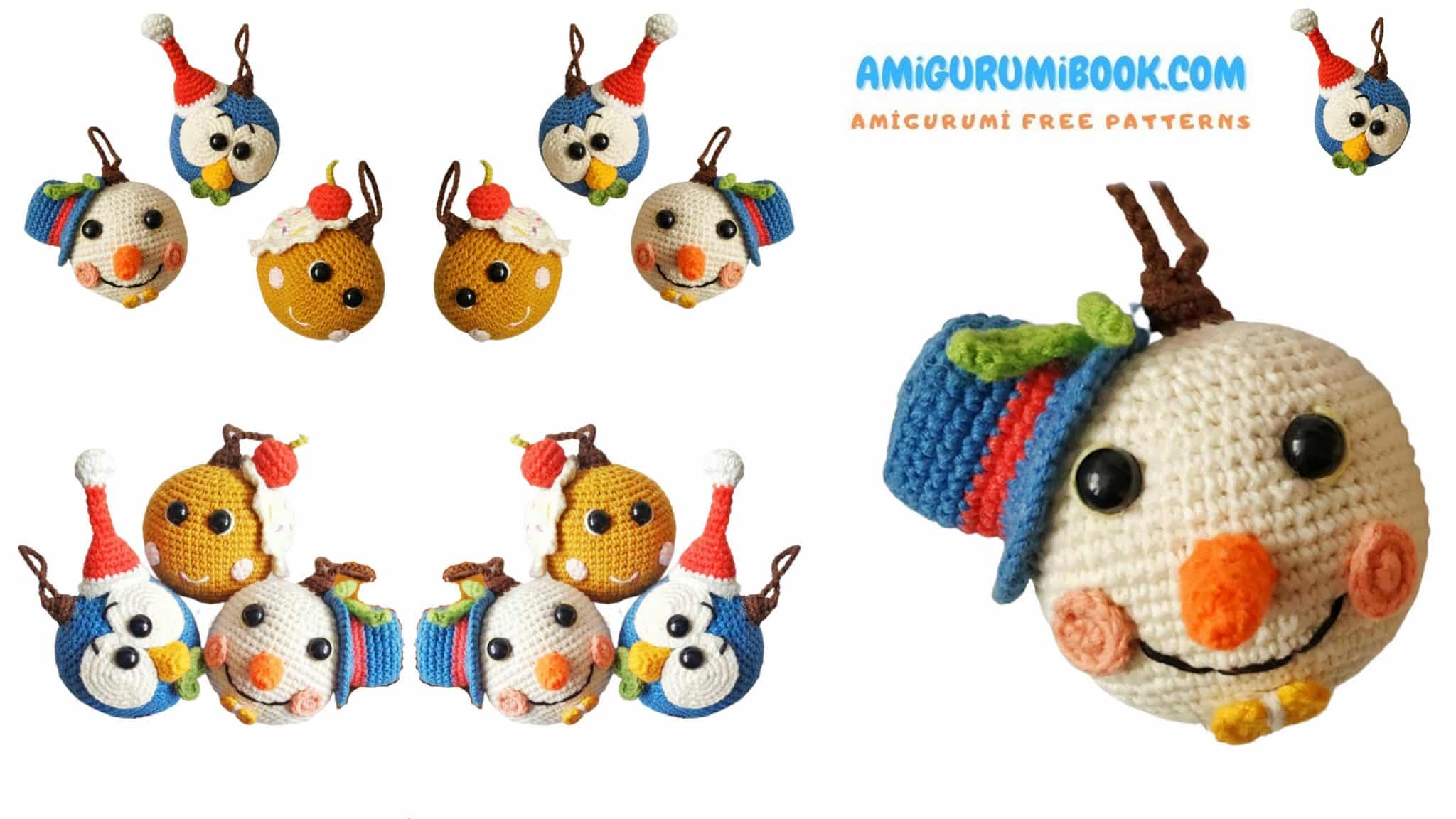 Christmas emojis amigurumi free pattern free amigurumi crochet patterns