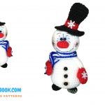 Little Cute Christmas Snowman Amigurumi Free Pattern