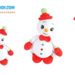 Velvet Fat Snowman Amigurumi Free Pattern