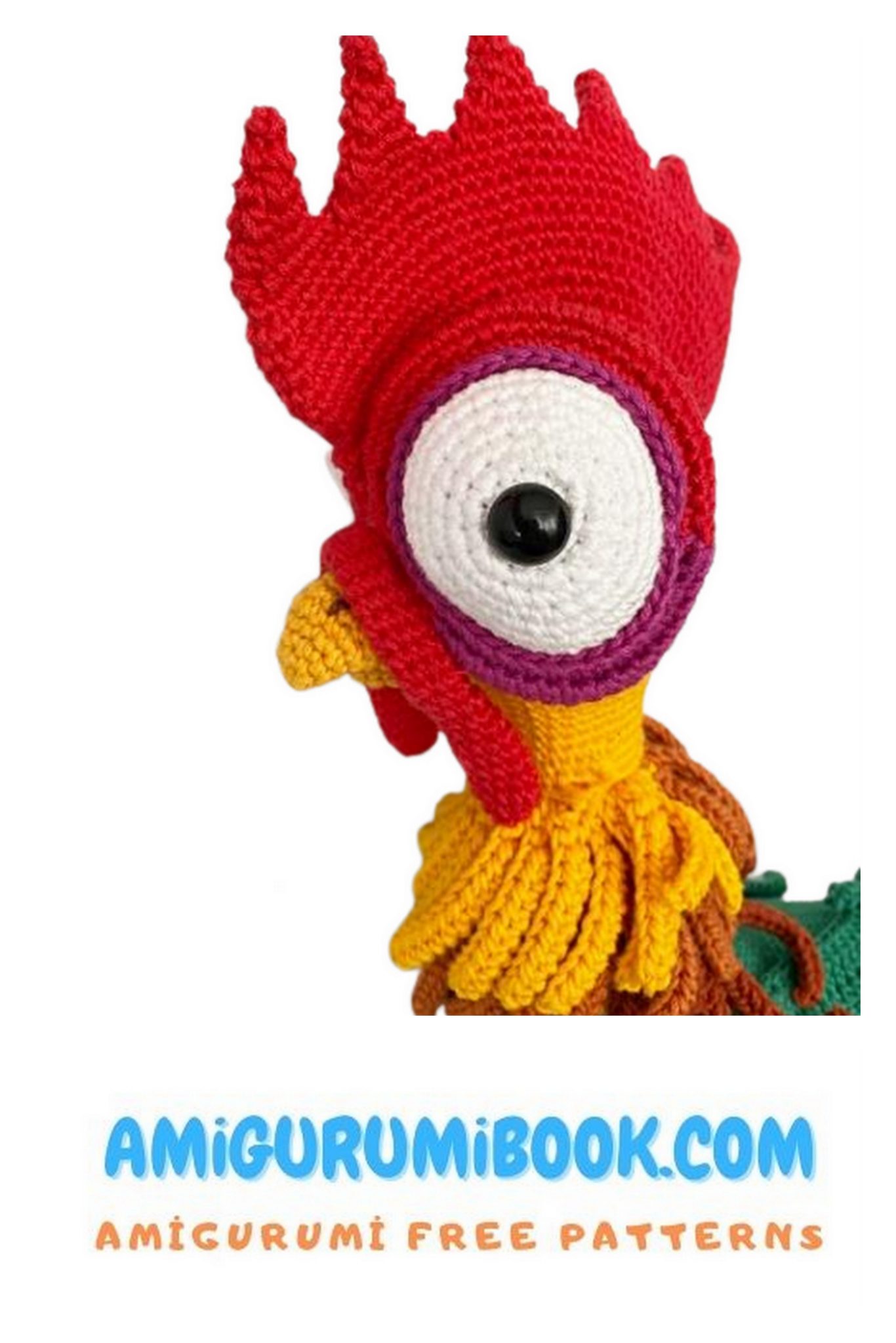 Cute Rooster Hei Hei Amigurumi Free Pattern - Free Amigurumi Crochet ...