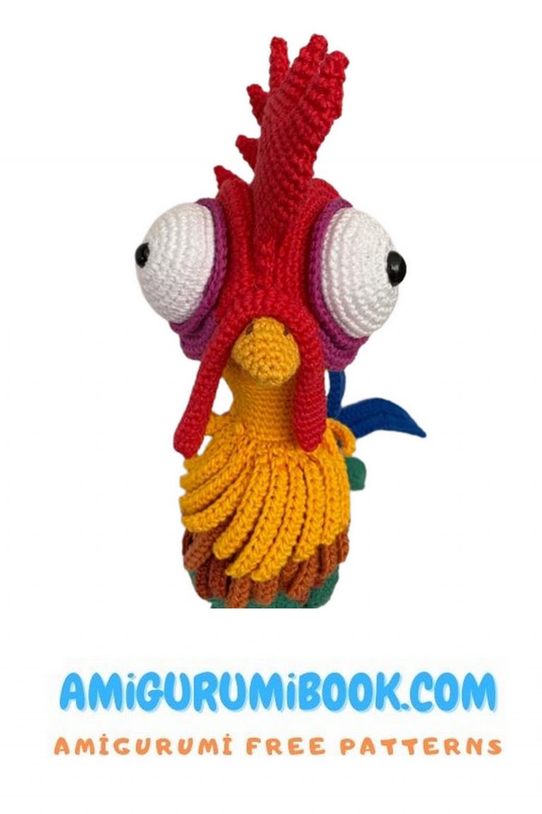 Cute Rooster Hei Hei Amigurumi Free Pattern - Free Amigurumi Crochet ...