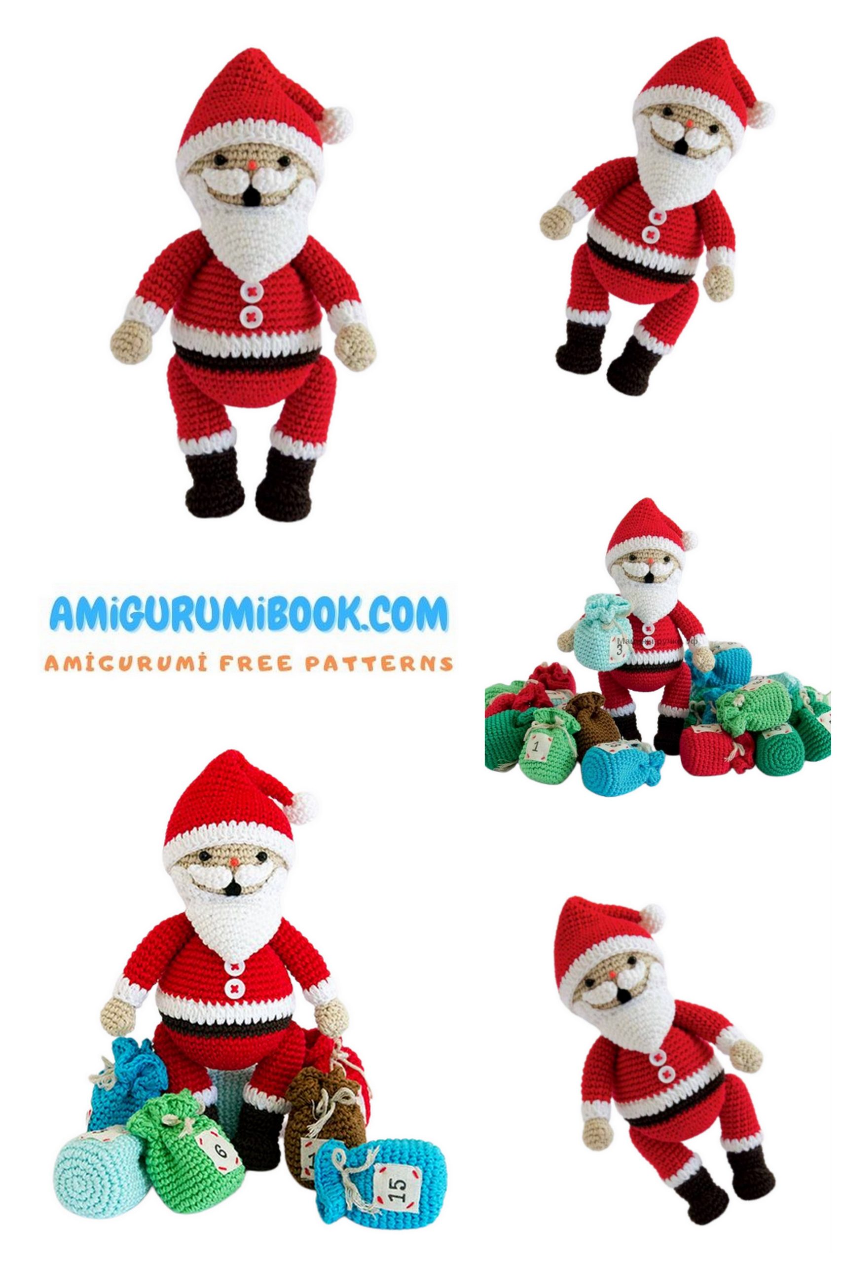 Santa Claus Peter Amigurumi Free Pattern - Free Amigurumi Crochet Patterns