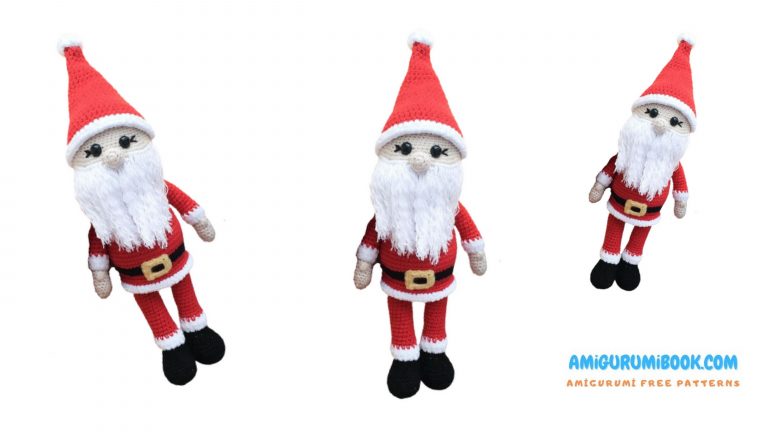 Cute Little Santa Claus Amigurumi Free Pattern