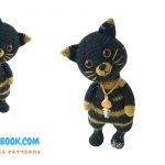 Yellow Black Spotted Cat Amigurumi Free Pattern