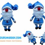 Blue Santa Claus Amigurumi Free Pattern