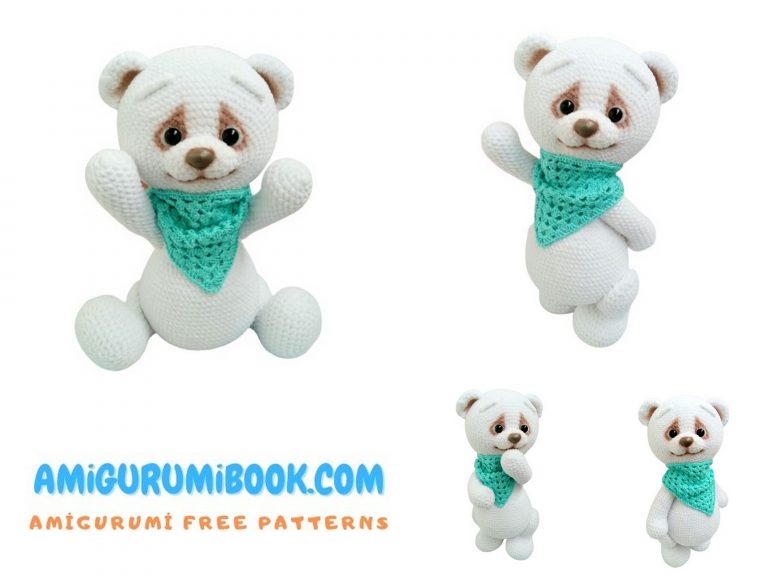 Happy Teddy Bear Amigurumi Free Pattern