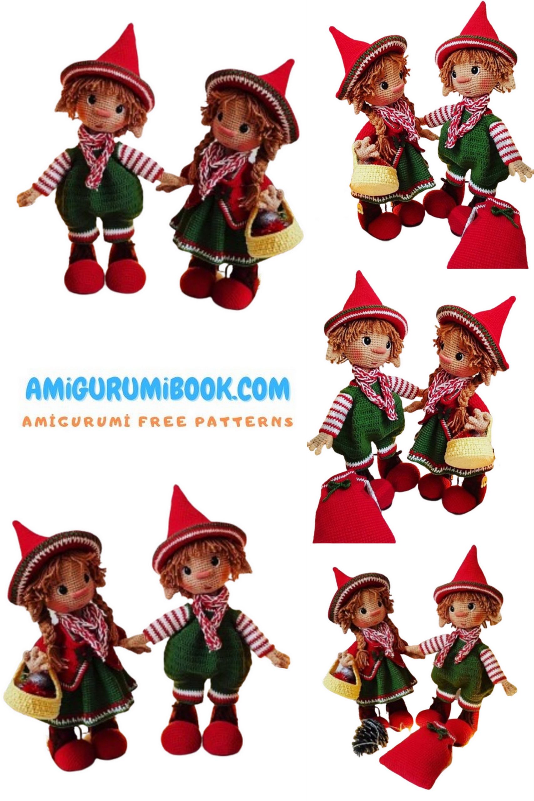 Lover Christmas Elf Amigurumi Free Pattern – Free Amigurumi Crochet ...