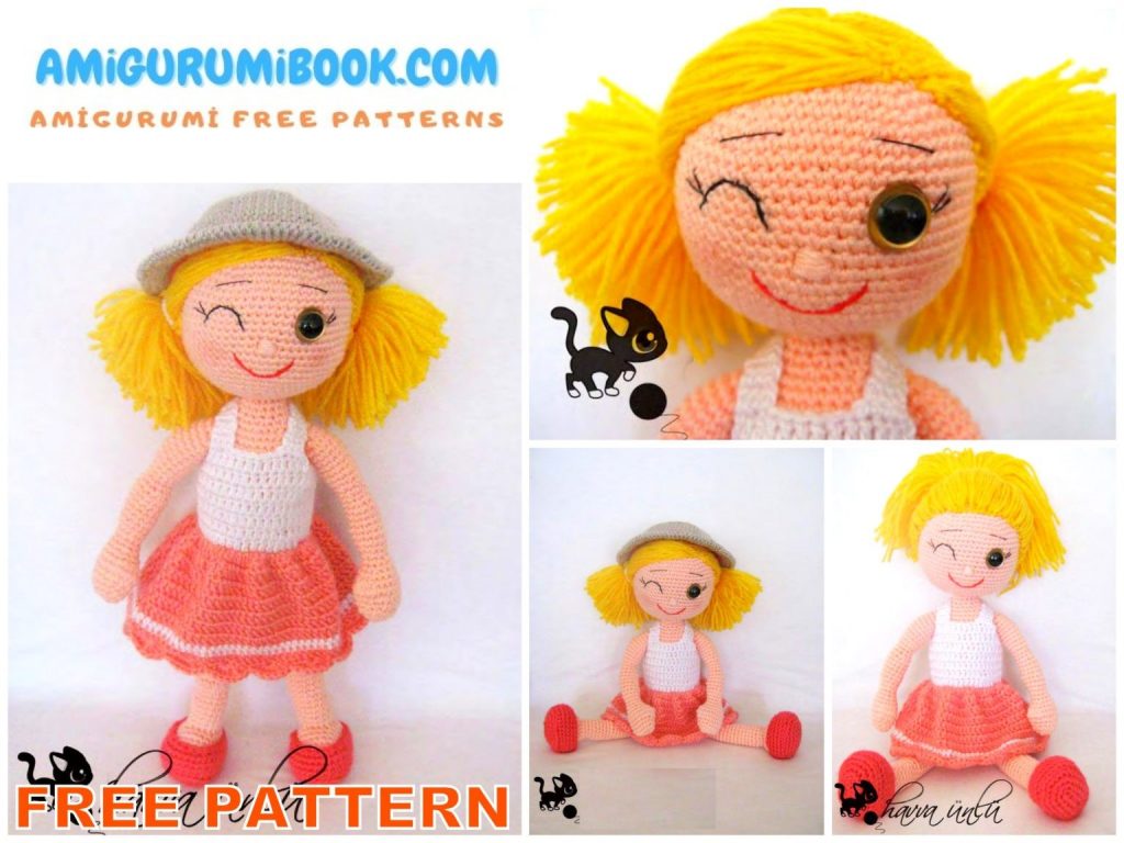 Blonde Doll Amigurumi Free Pattern