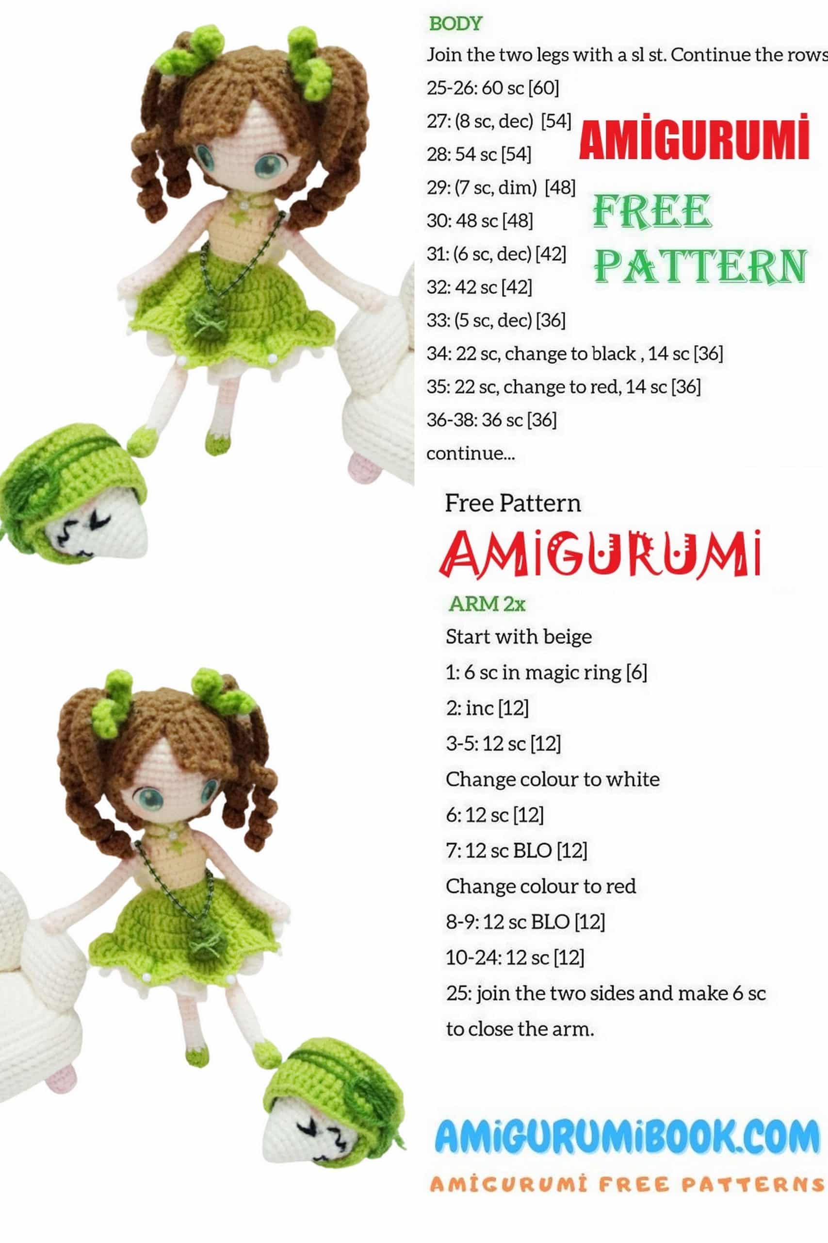 Cute Girl Amigurumi Free Pattern Free Amigurumi Crochet Patterns
