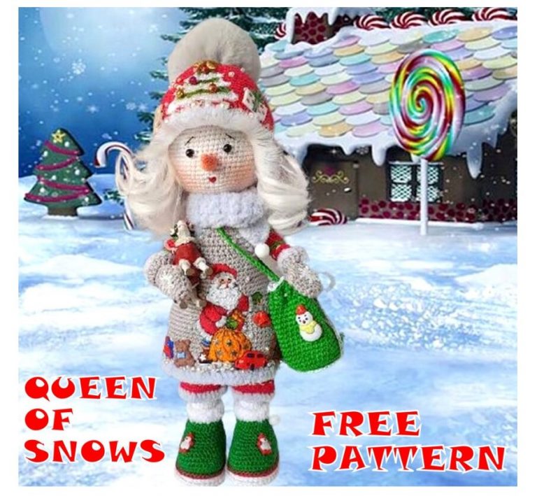 Queen of Snow Amigurumi Free Pattern