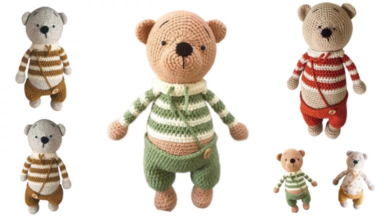Autumn Teddy Bear Amigurumi Free Pattern