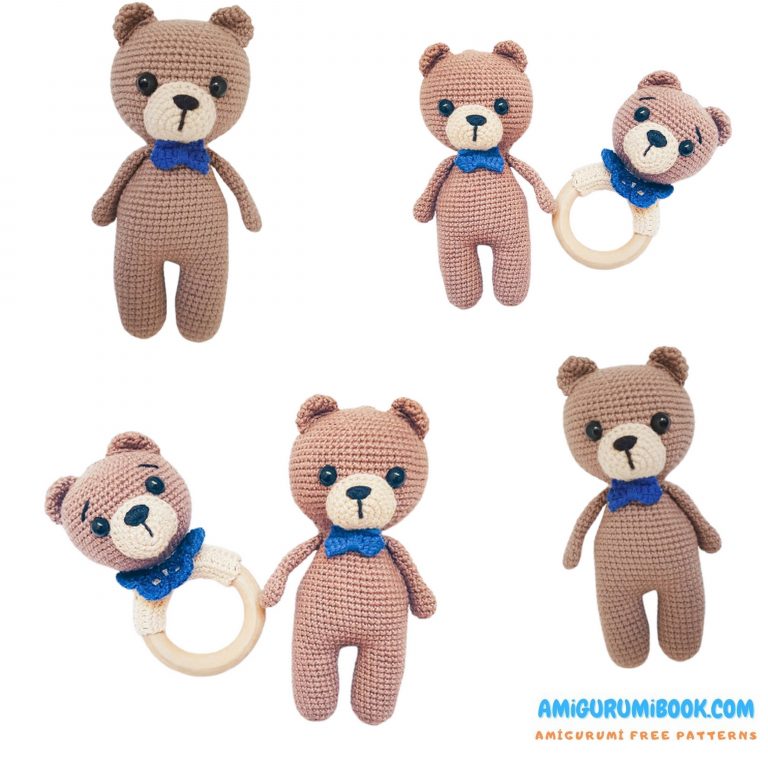 Little Bow Tie Teddy Bear Amigurumi Free Pattern