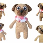 Cute Pug Dog Amigurumi Free Pattern