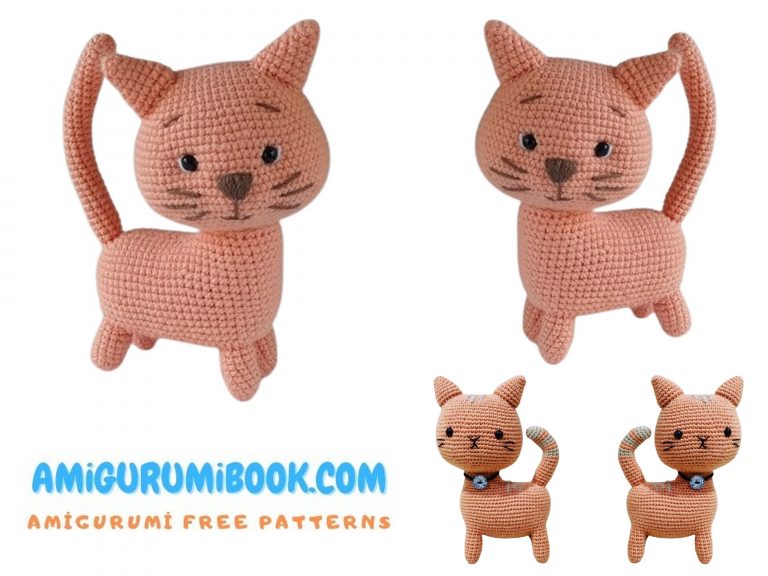 Cute House Cat Amigurumi Free Pattern