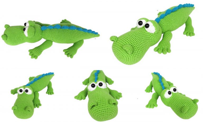Crocodile Amigurumi Free Pattern