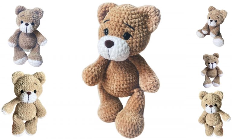 Free Pattern for Adorable Velvet Teddy Bear Amigurumi