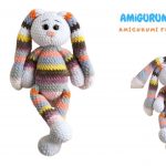 Rainbow Bunny Amigurumi Free Pattern using Velvet Yarn