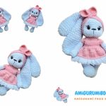 Free Pattern for a Cute Bunny Amigurumi in a Pink Dress