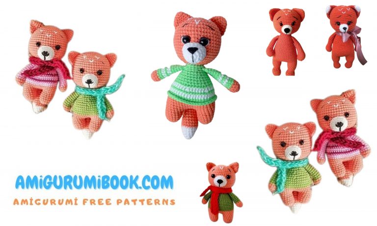 Little Fox Amigurumi with Scarf and Sweater – Free Crochet Pattern