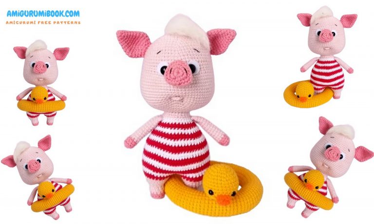 Swimming Pig Amigurumi Free Pattern: Make Your Own Adorable Crochet Toy