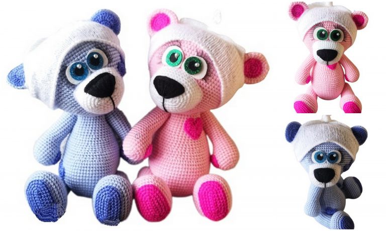 Sweetheart Teddy Bears Amigurumi Free Patterns