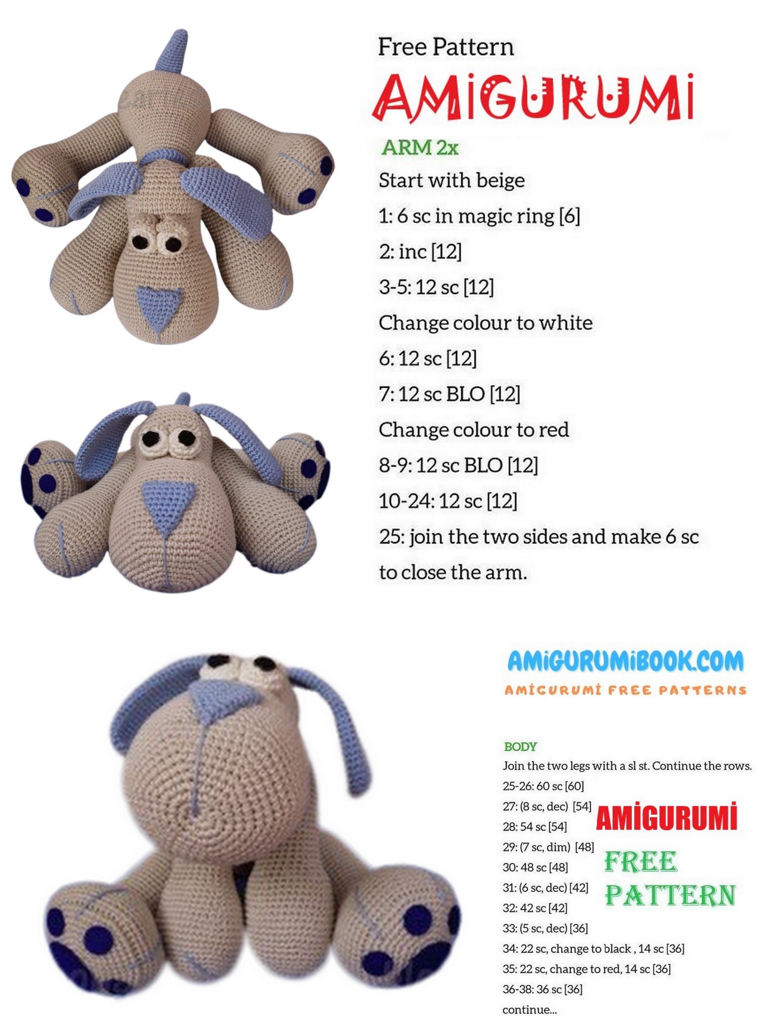 Free Fat Lazy Dog Amigurumi Pattern - Create Your Adorable Plush Pet ...