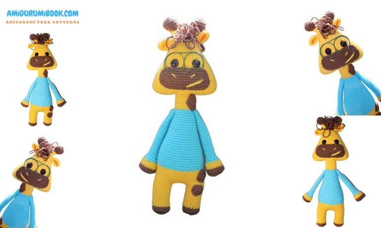 Free Amigurumi Giraffe Pattern with Glasses – Crochet Toy