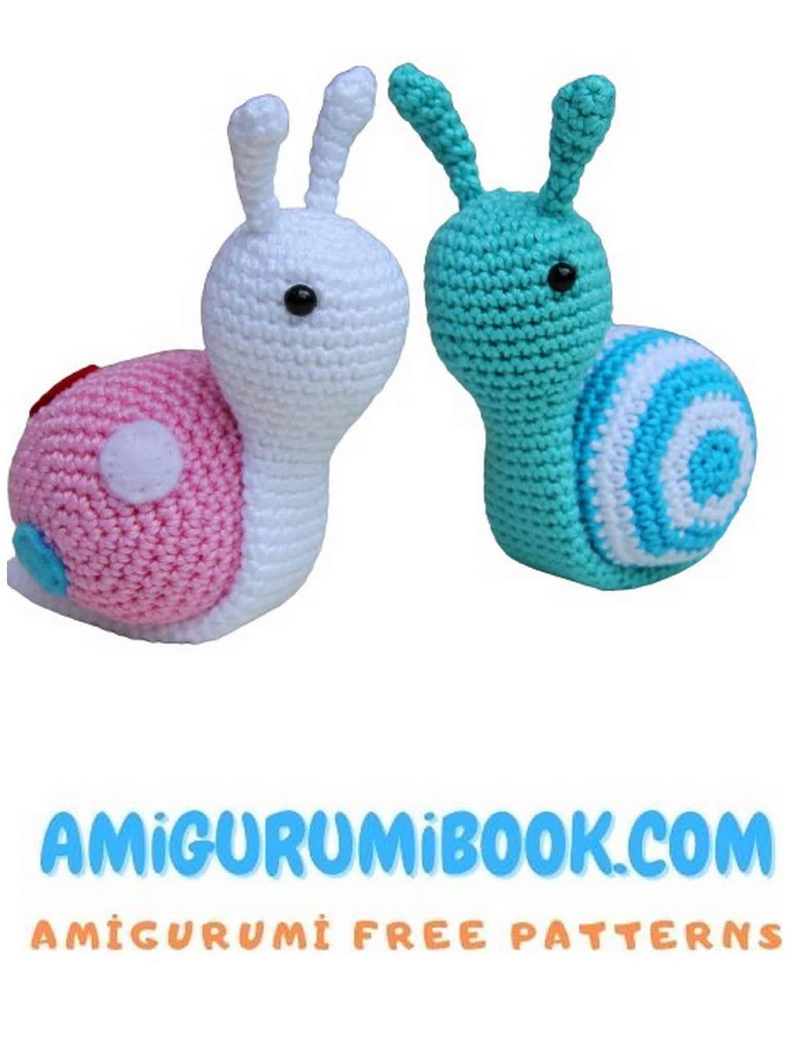Cute Snail Amigurumi Free Pattern | Crochet Snail DIY Tutorial - Free ...