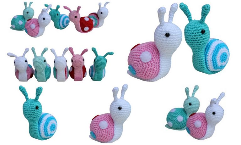 Cute Snail Amigurumi Free Pattern | Crochet Snail DIY Tutorial