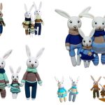 Cute Bunny Family Amigurumi Free Pattern