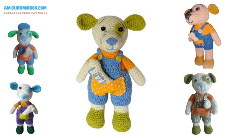 Crochet a Sweet Dog in Overalls with Our Free Amigurumi Pattern