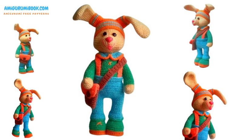 Bunny Amigurumi Free Pattern: Adorable Overalls and Hat Included