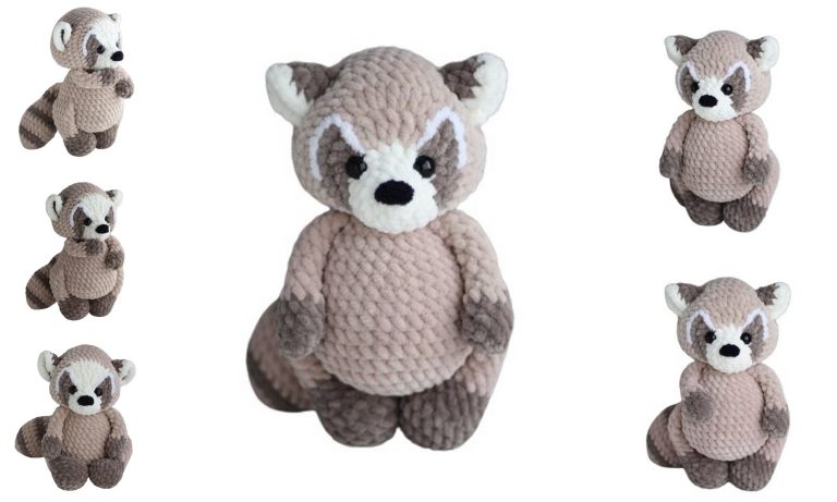 Free Velvet Raccoon Amigurumi Pattern for Adorable Crochet Creations