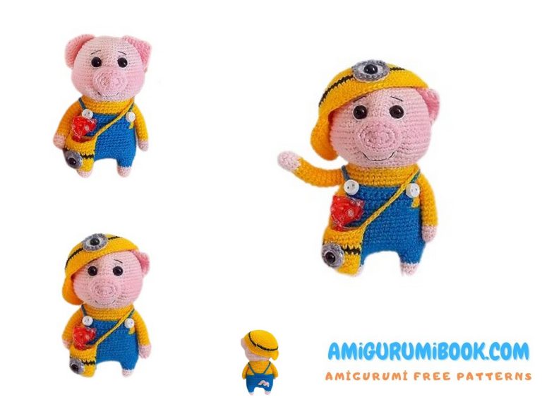 Free Minion Costume Pig Amigurumi Pattern | Crochet Toy Tutorial