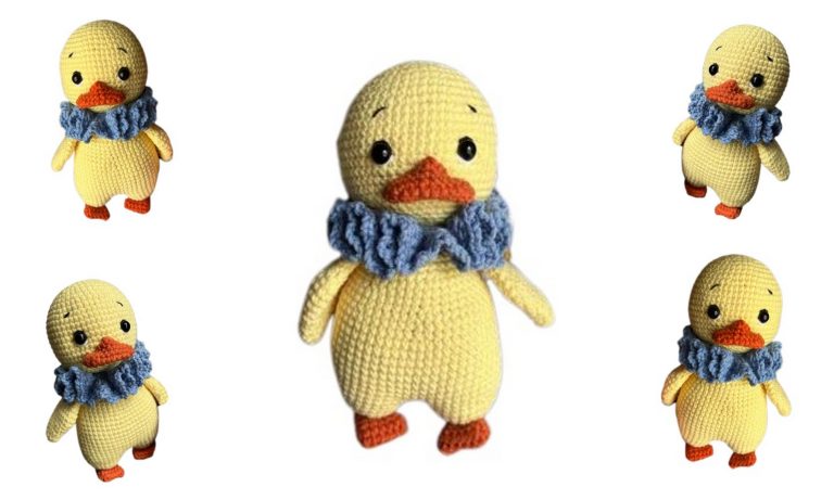 Cute Little Duck Amigurumi Free Pattern